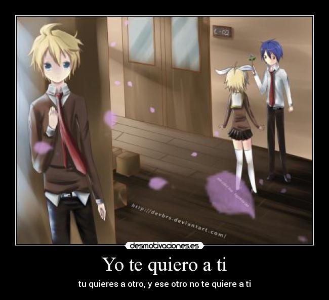 Yo te quiero a ti - 