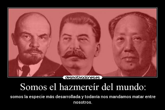 Somos el hazmereír del mundo: -