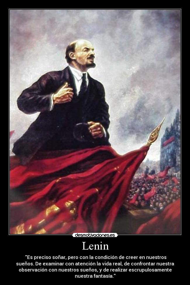 carteles frases lenin desmotivaciones