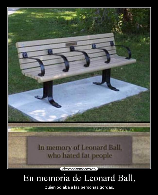 En memoria de Leonard Ball, - 