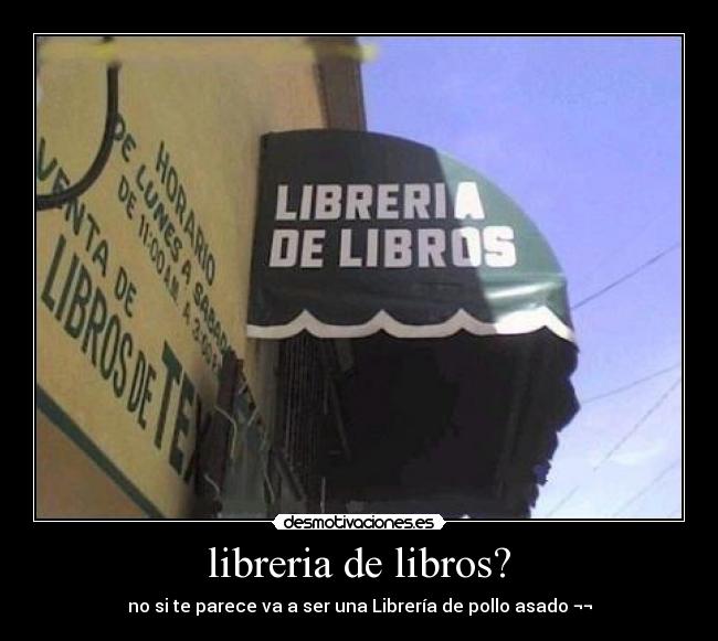 libreria de libros? -