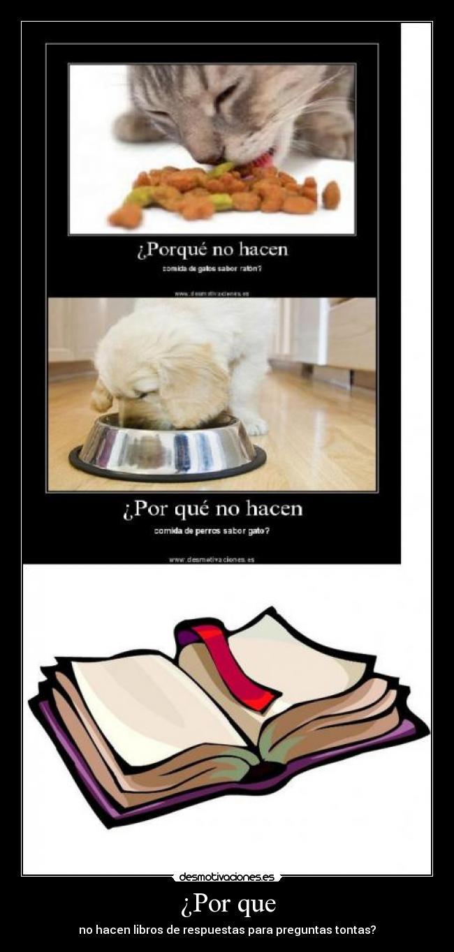 ¿Por que - no hacen libros de respuestas para preguntas tontas?
