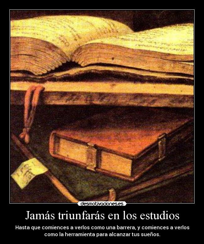 carteles estudios suenos herramientas barrera desmotivaciones