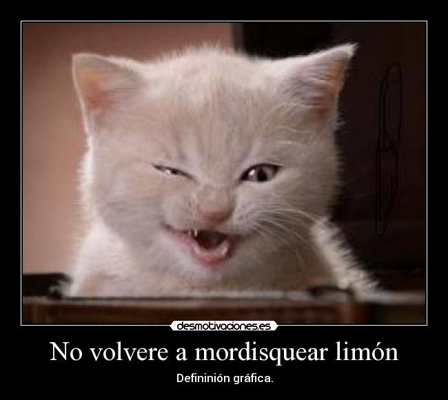No volvere a mordisquear limón -