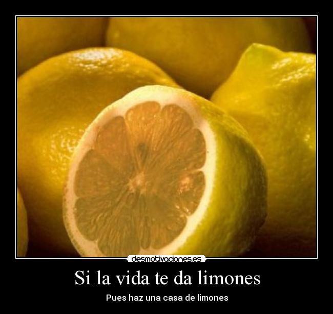 Si la vida te da limones - Pues haz una casa de limones