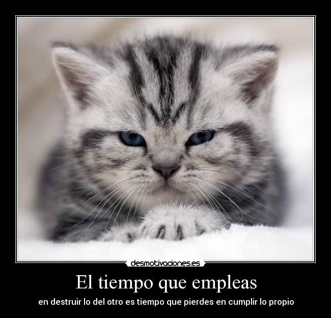 El tiempo que empleas - 