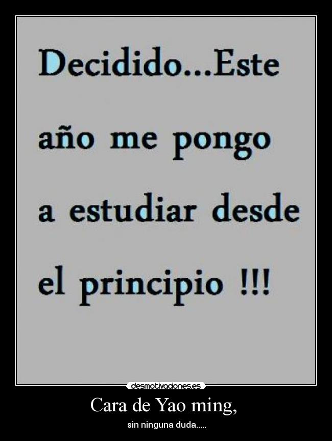 Cara de Yao ming, -