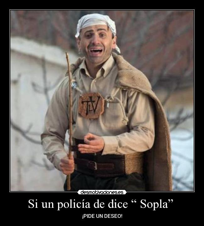 Si un policía de dice “ Sopla”  - ¡PIDE UN DESEO!