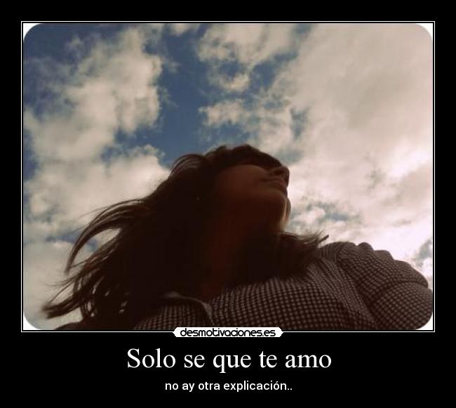 Solo se que te amo - 