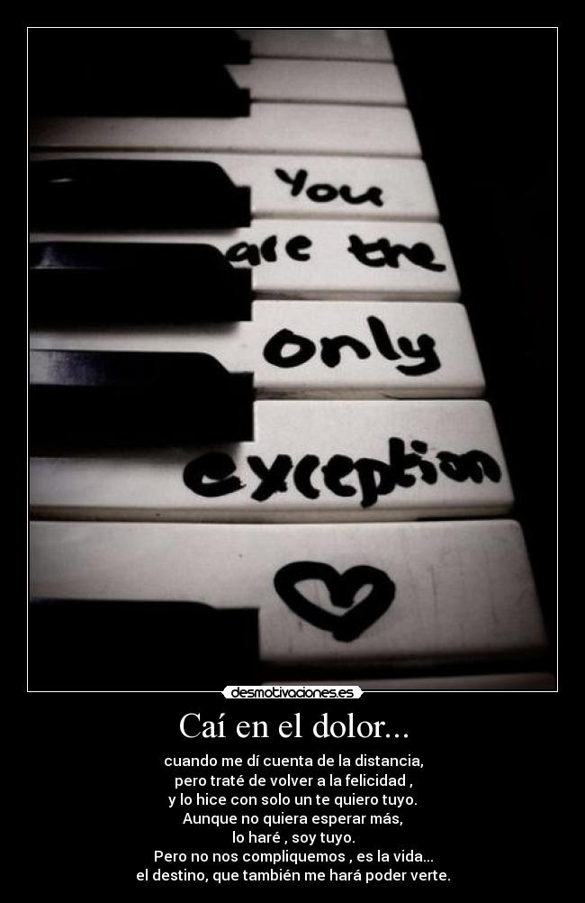 Caí en el dolor... - 