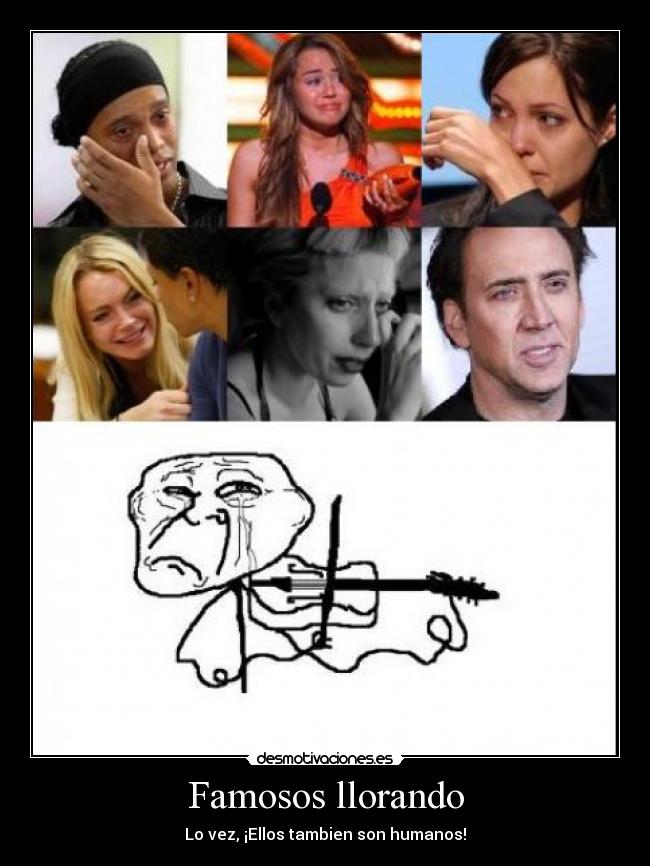 Famosos llorando - 