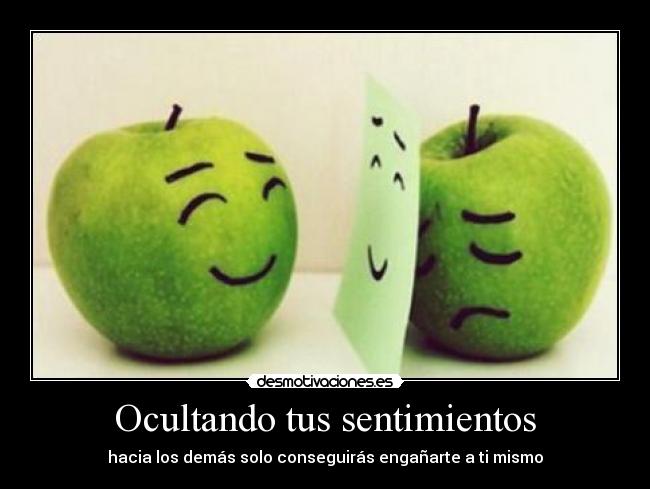 Ocultando tus sentimientos -