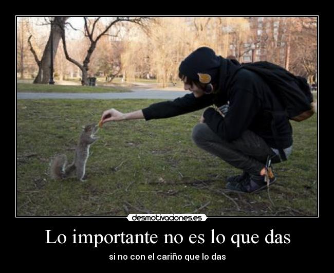 carteles dar cosas con carino desmotivaciones