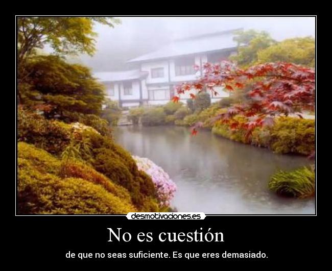 No es cuestión -