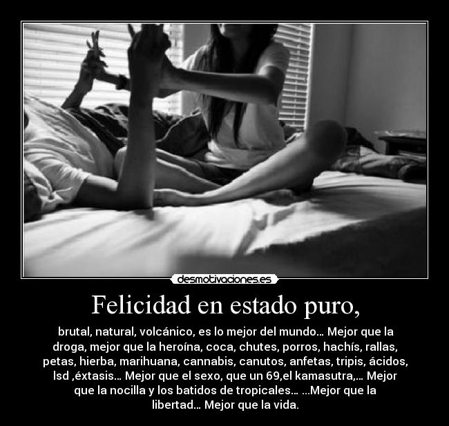 Felicidad en estado puro, -