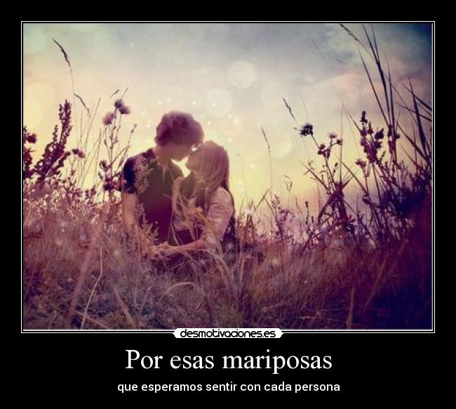 Por esas mariposas -