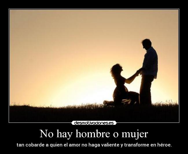 No hay hombre o mujer -