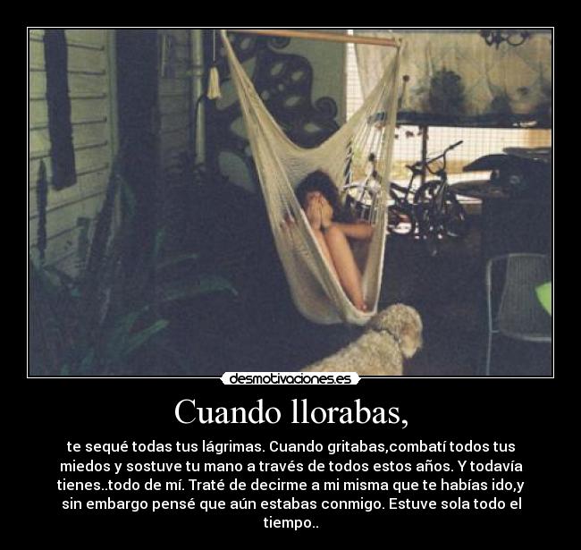 Cuando llorabas, - 