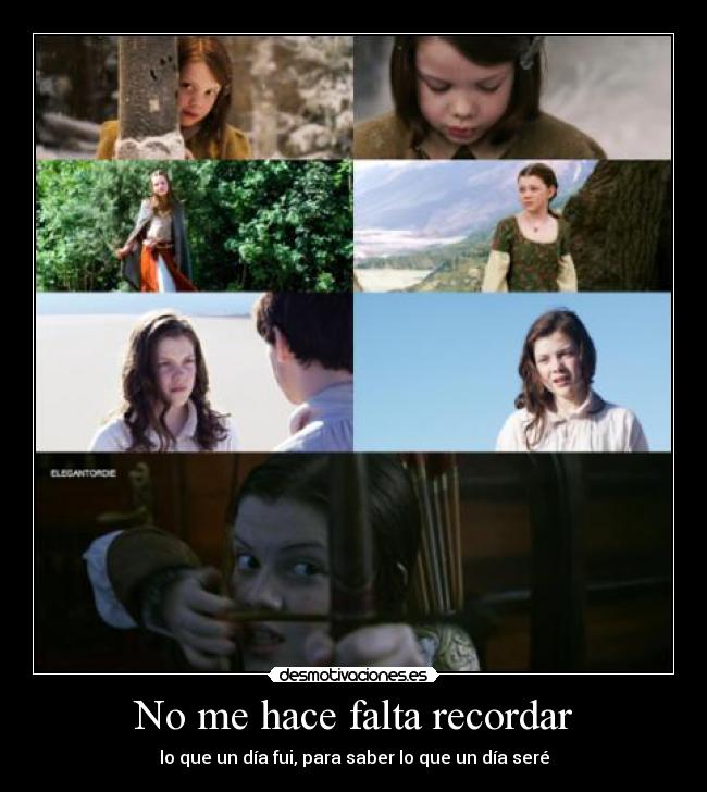No me hace falta recordar -