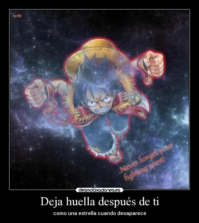 Deja huella después de ti -