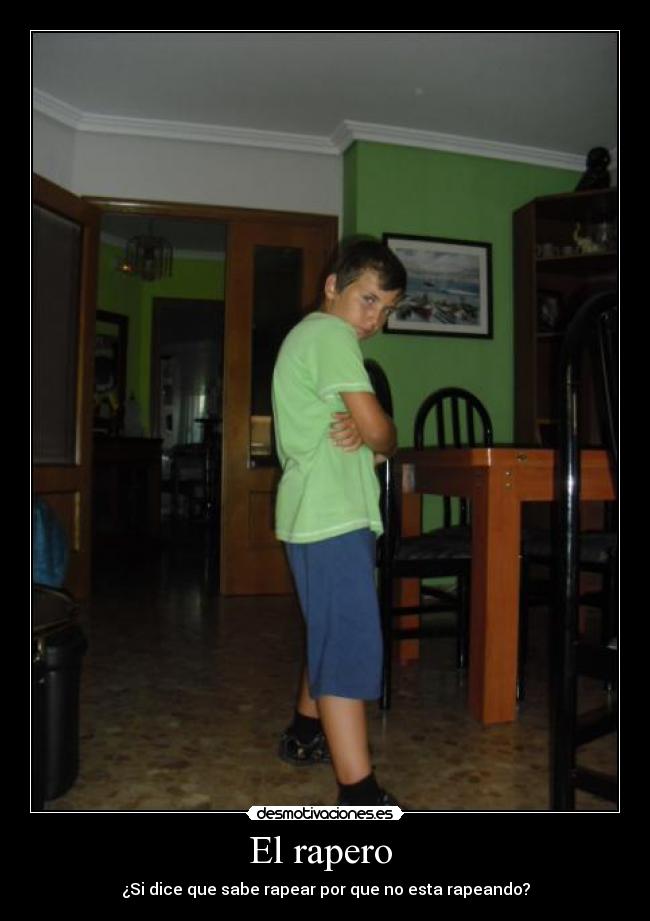 El rapero  - ¿Si dice que sabe rapear por que no esta rapeando?