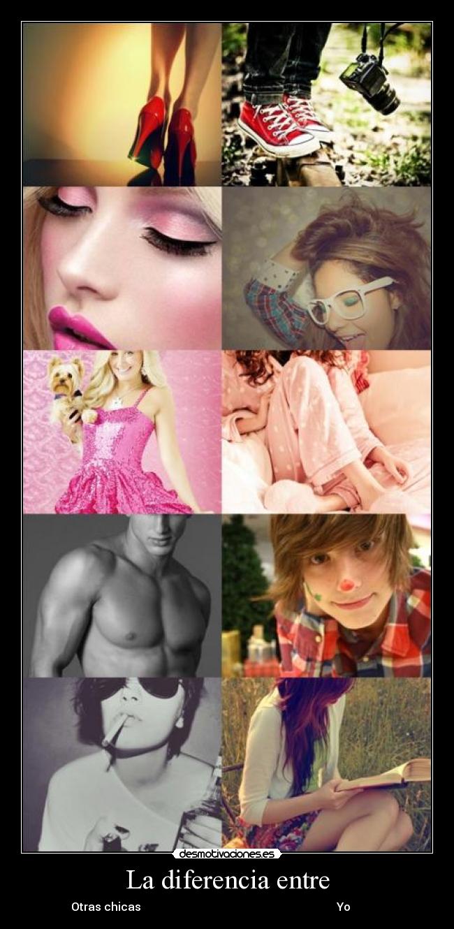 La diferencia entre - 