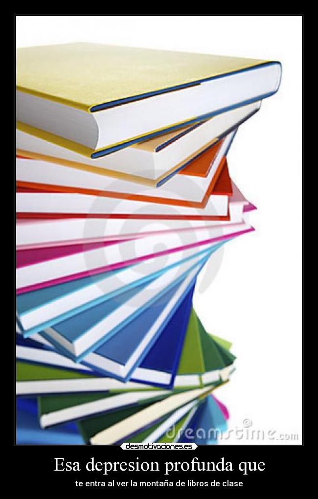 Esa depresion profunda que - 