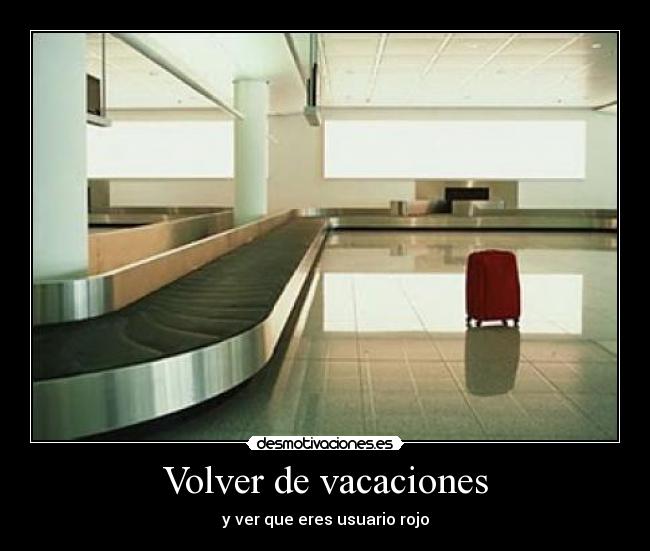Volver de vacaciones - 