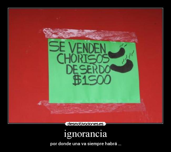 carteles ignorancia ing desmotivaciones