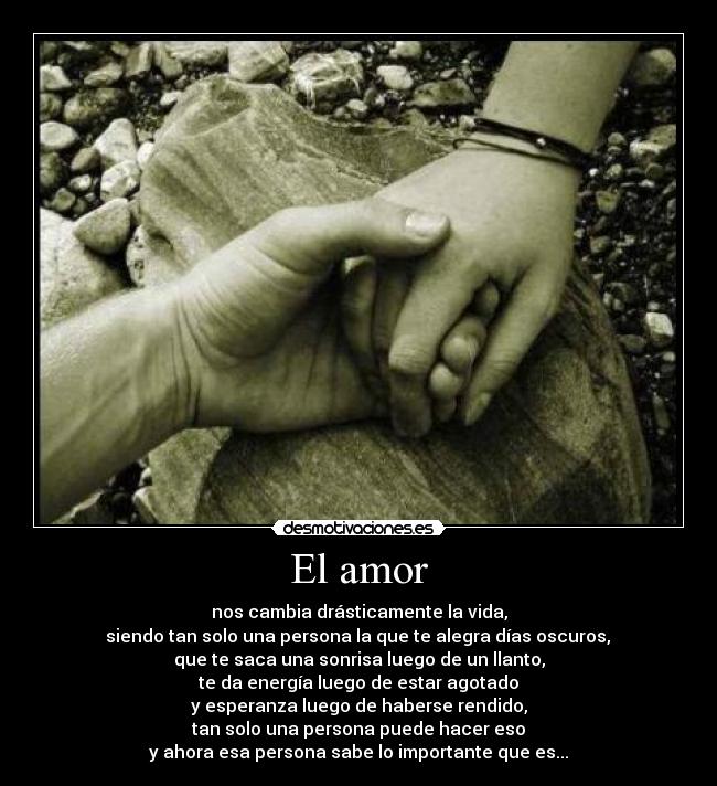 El amor -
