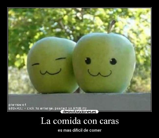 La comida con caras - 