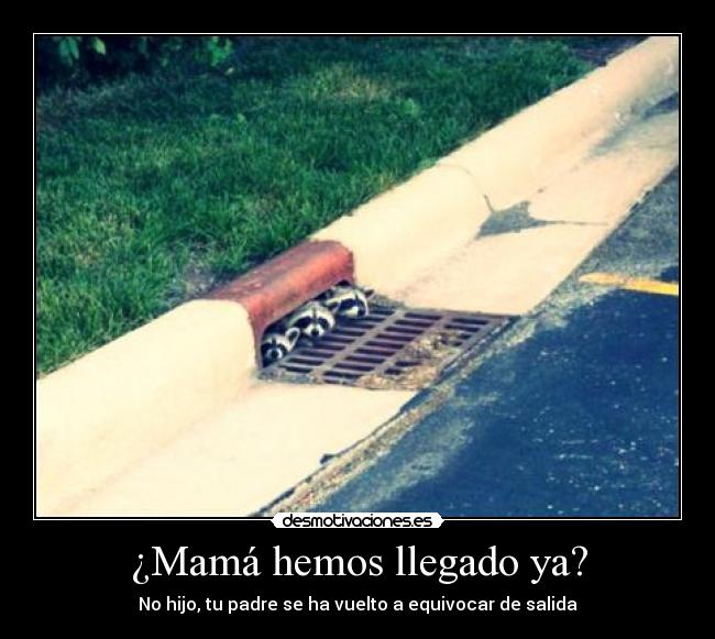 ¿Mamá hemos llegado ya? -