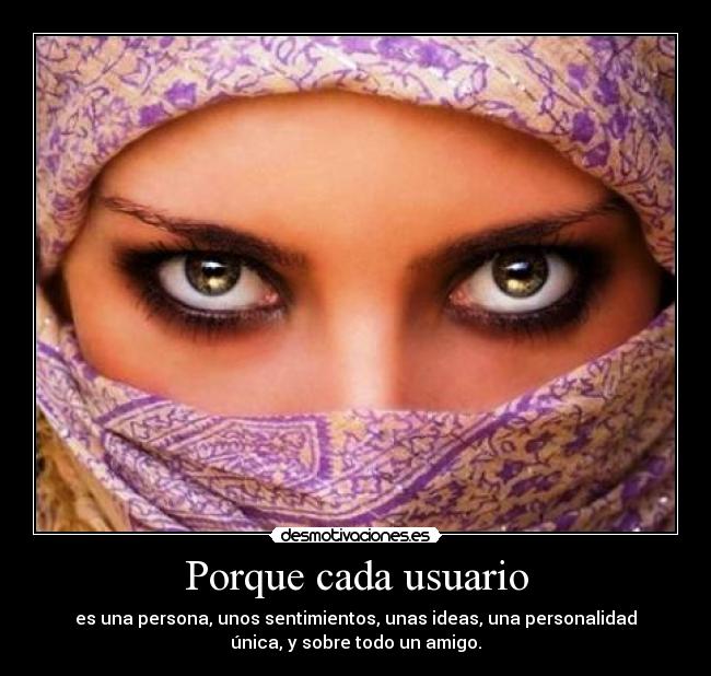 Porque cada usuario - 