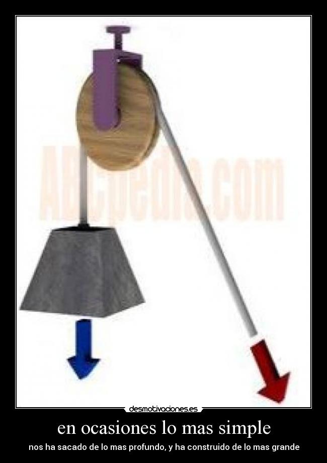 en ocasiones lo mas simple - 