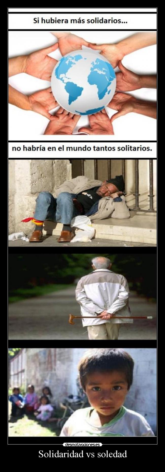 Solidaridad vs soledad - 