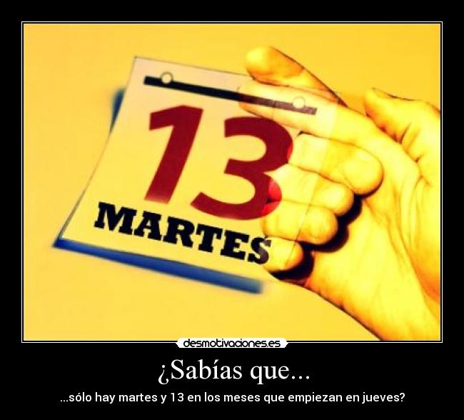 carteles martes 13 jueves desmotivaciones