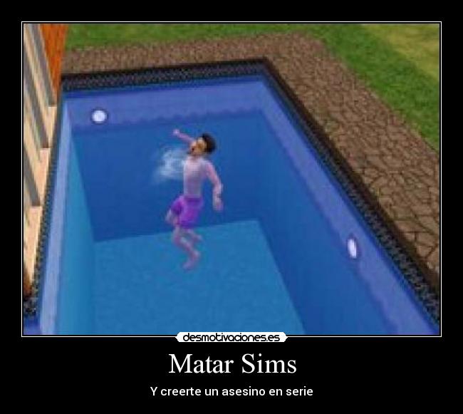 carteles matar sims desmotivaciones