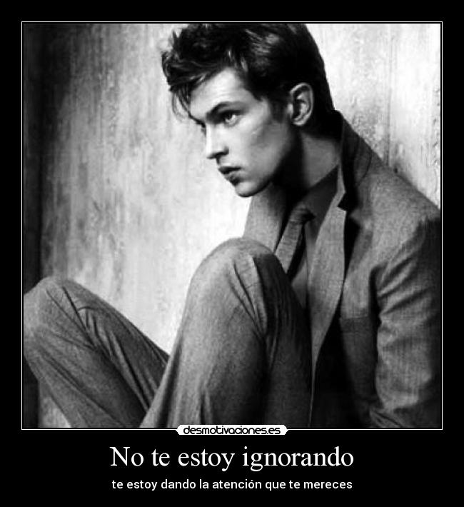 No te estoy ignorando -