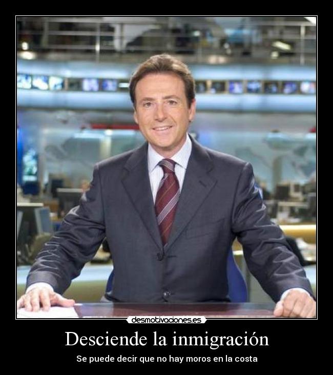 Desciende la inmigración - Se puede decir que no hay moros en la costa