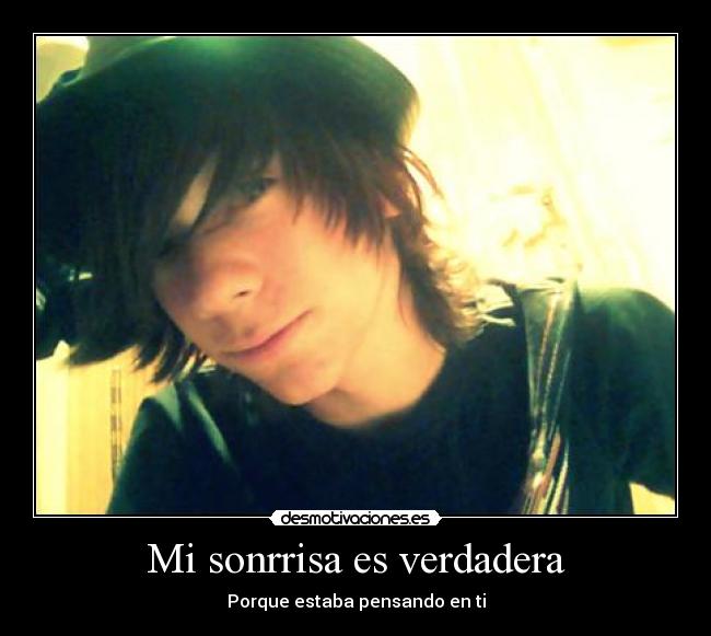 Mi sonrrisa es verdadera - Porque estaba pensando en ti