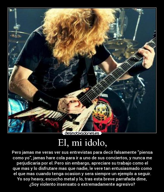 carteles megadeth mustaine metal rock desmotivaciones