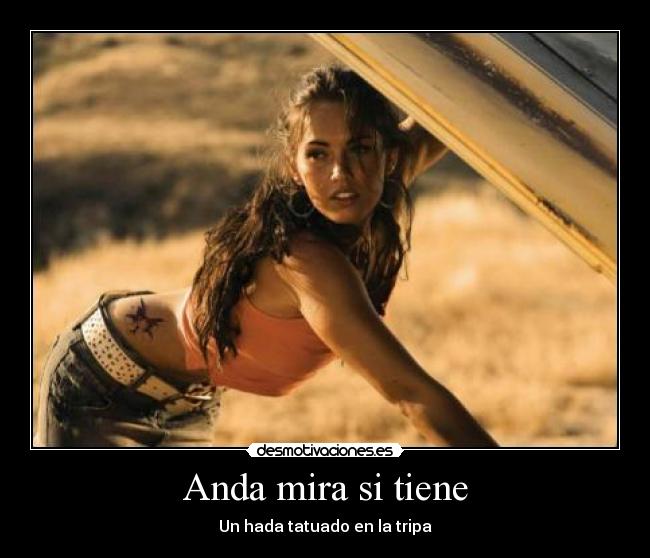 Anda mira si tiene - Un hada tatuado en la tripa