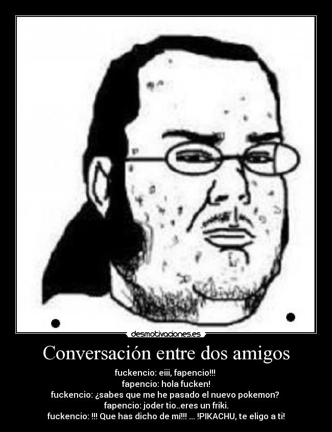 Conversación entre dos amigos -