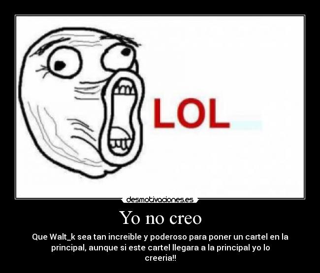Yo no creo -