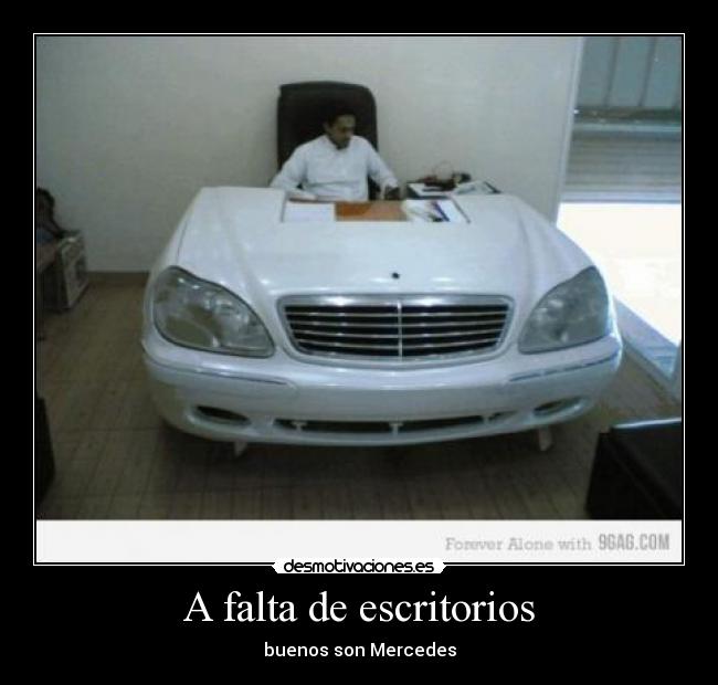 A falta de escritorios - buenos son Mercedes