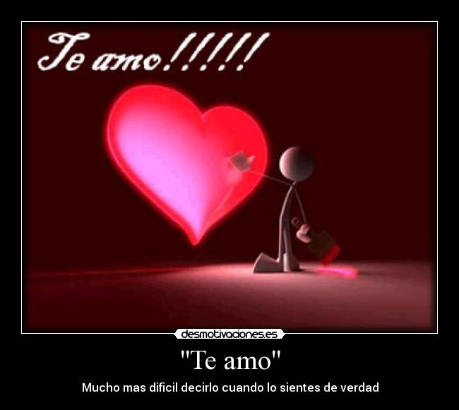 Te amo -