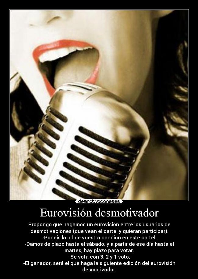 Eurovisión desmotivador -