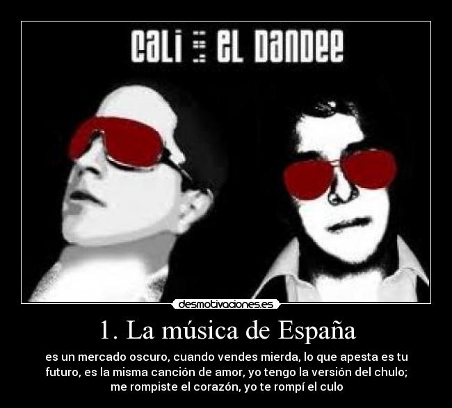 carteles musica espana duo kie boom frase mierda musica desmotivaciones