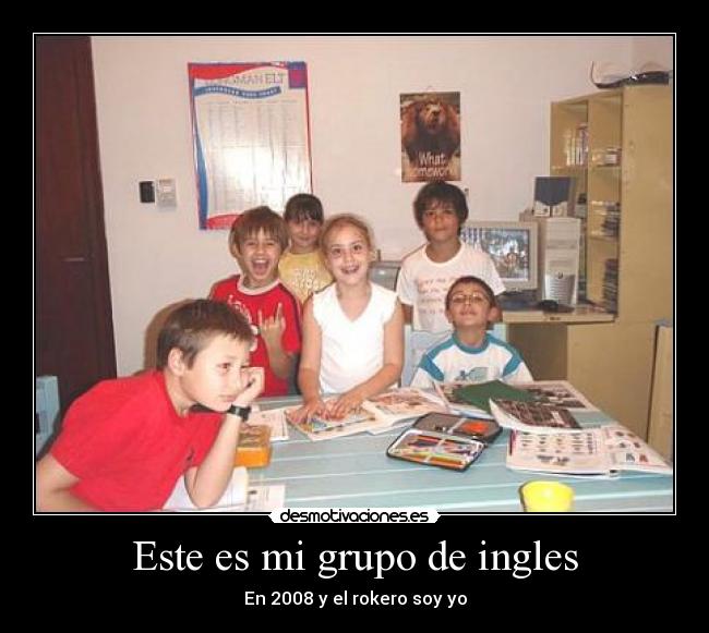 Este es mi grupo de ingles -