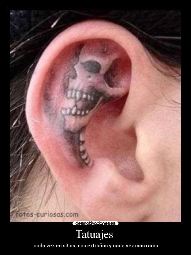 Tatuajes  - cada vez en sitios mas extraños y cada vez mas raros